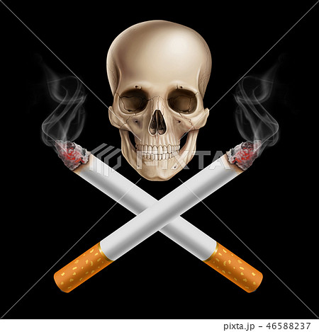 No smoking cigarette illustrationのイラスト素材 [46588237] - PIXTA