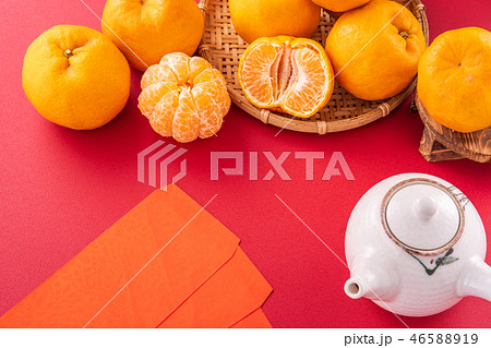 オレンジ色 オレンジ 橙 46588919