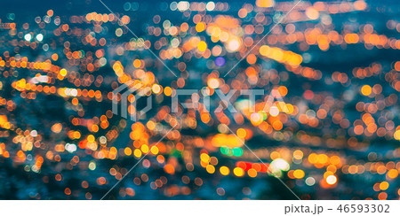Blurred Bokeh Architectural Urban Backdrop. Background With Urba 46593302