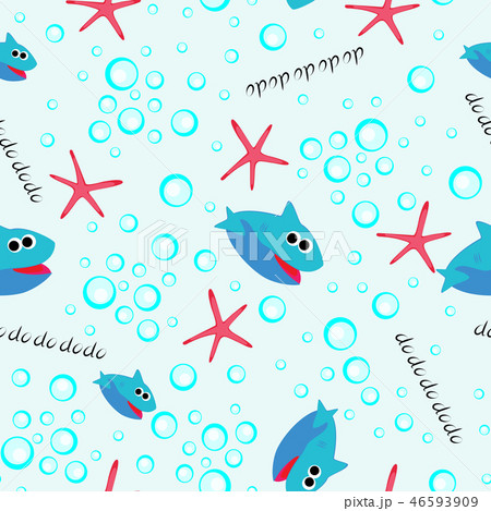 baby shark do do do do seamless pattern 46593909