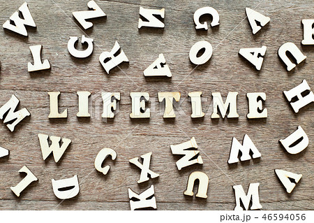Letter block in word lifetime with other alphabet 46594056