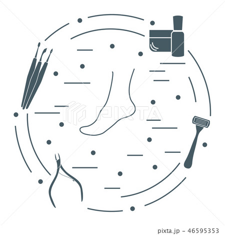 Pedicure tools and products for beauty and care 46595353