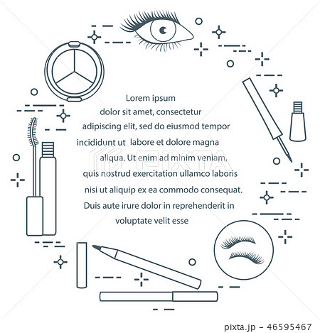 Eye makeup Decorative cosmetics. 46595467