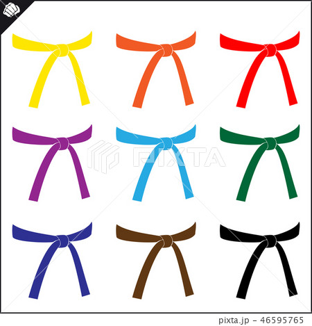 Martial art colored simbol design. Karate emblem. Martial art colored simbol design. Karate emblem. 46595765