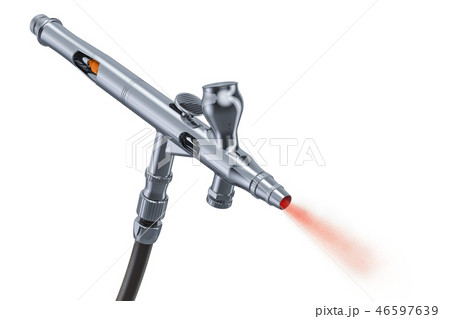 Working Airbrush Gun, 3D rendering 46597639