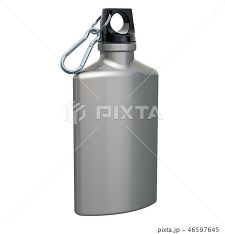 Military Metal Canteen, 3D rendering 46597645