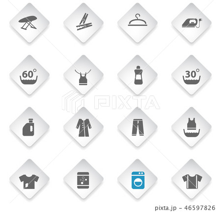 laundry icon set laundry icon set 46597826