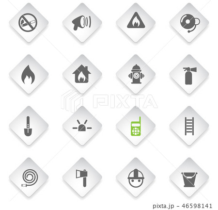 fire brigade icon set 46598141