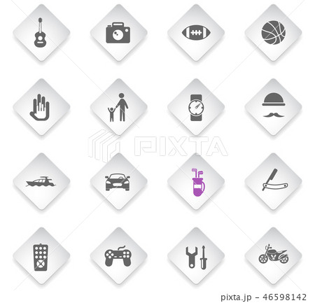 father day icon set 46598142