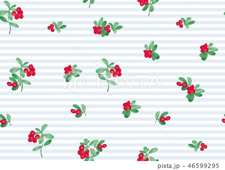 Seamless pattern, background with lingonberries. Seamless pattern, background with lingonberries. 46599295