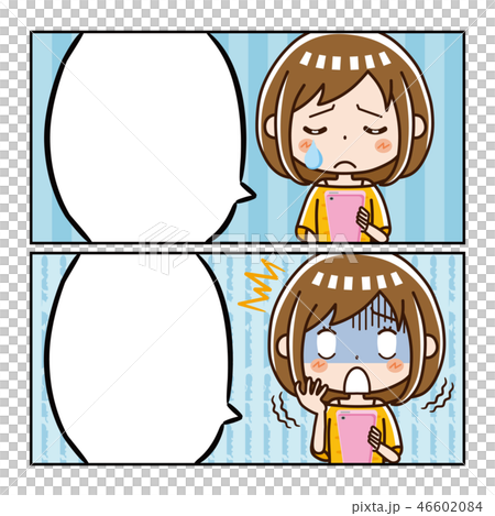 漫畫襯線智能手機女人 漫畫襯線智能手機女人 46602084