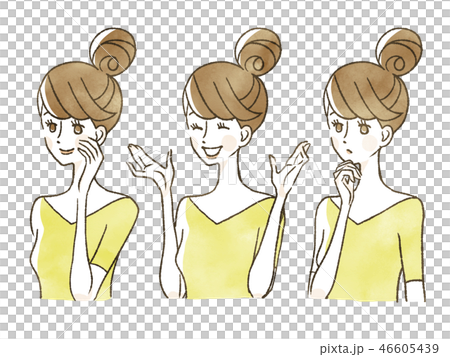 女性-表情 46605439