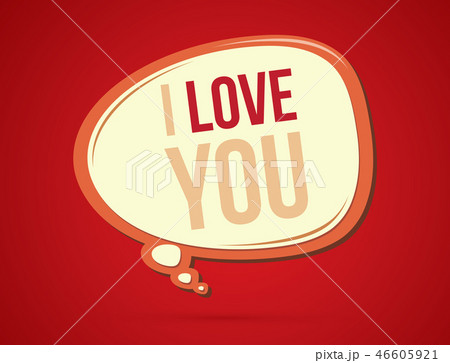 I love you text in balloons graphic vector. 46605921