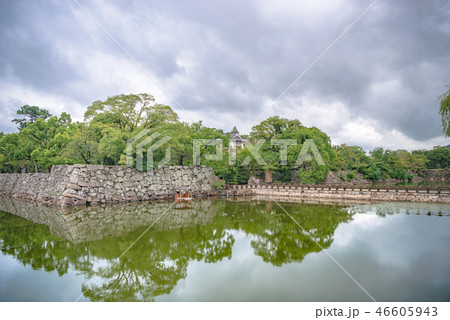 岡山城 内堀の風景 岡山城 内堀の風景 46605943