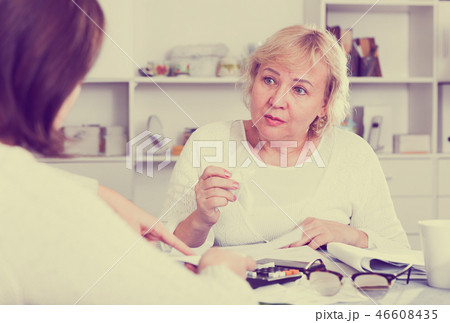 Mature woman and acccountant Mature woman and acccountant 46608435