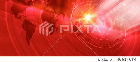 Graphical modern digital world banner concept 46614684