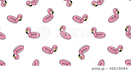 Flamingo seamless pattern vector swimming ring Flamingo seamless pattern vector swimming ring 46619084