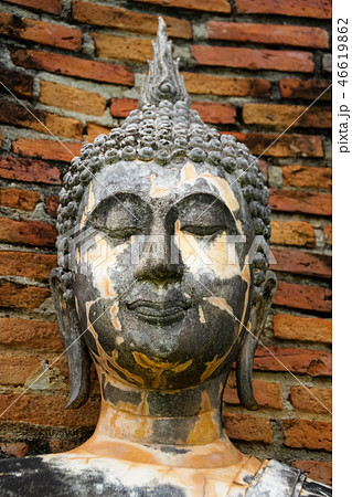Old Buddha image in Sukhothai Historical Park 46619862