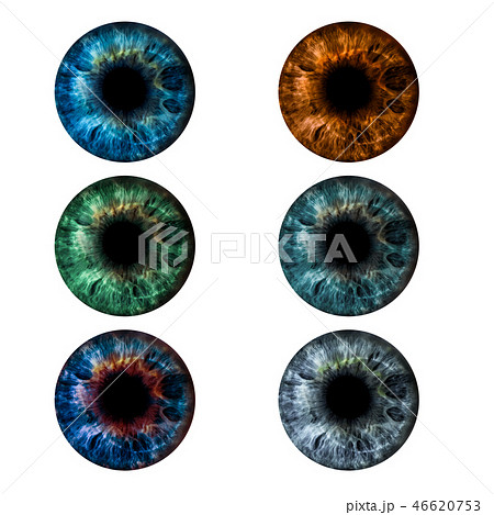 Eyes Iris Collage Beautiful Female Eyes Of のイラスト素材