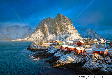 Hamnoy fishing village on Lofoten Islands, Norway Hamnoy fishing village on Lofoten Islands, Norway 46621000