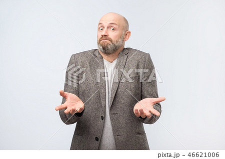 Mature european man does not know what to do. Mature european man does not know what to do. 46621006