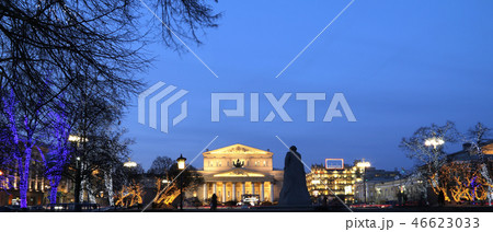 Bolshoi Theatre at night, Moscow, Russia 46623033