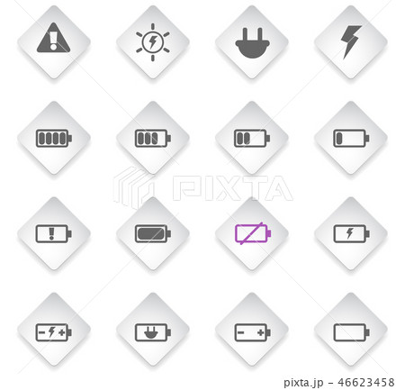 Battery energy vector icons 46623458