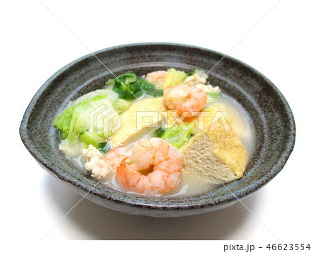 白菜と小エビの白湯スープ 46623554
