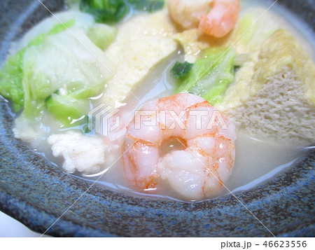 白菜と小エビの白湯スープ 46623556