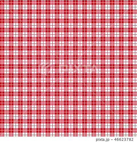 オーバーチェック 赤色のイラスト素材