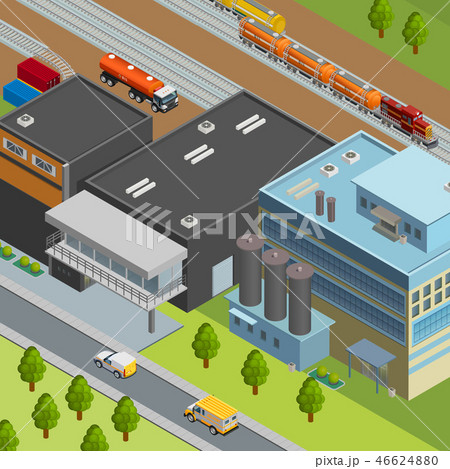 Oil Isometric Illustration 46624880