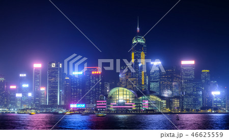 香港 ビクトリア・ハーバー 夜景 湾仔方面 46625559