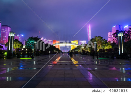 深セン市福田区 夜景 46625658