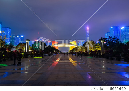 深セン市福田区 夜景 深セン市福田区 夜景 46625660