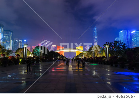 深セン市福田区 夜景 46625667