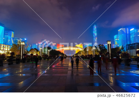 深セン市福田区 夜景 46625672