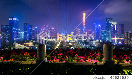 深セン市福田区 夜景 46625680