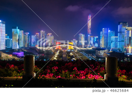 深セン市福田区 夜景 46625684