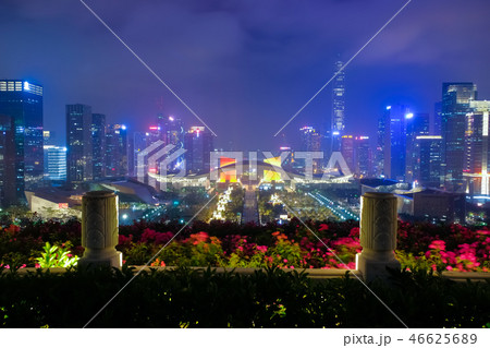 深セン市福田区 夜景 46625689