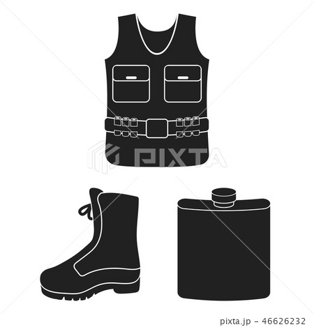 Hunting and trophy black icons in set collection for design. Hunting and equipment vector symbol Hunting and trophy black icons in set collection for design. Hunting and equipment vector symbol 46626232