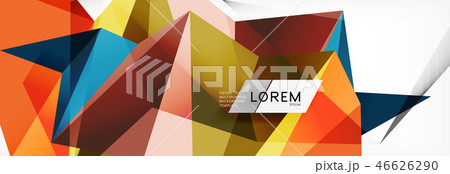 Science background. Abstract triangle pattern. Vector abstract geometric template 46626290
