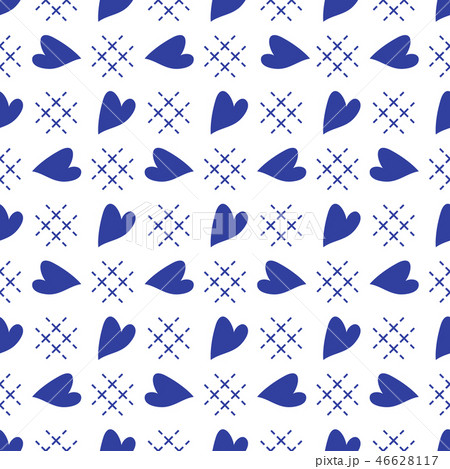 Seamless pattern with hearts Valentine's Day 46628117