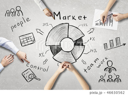 Businessteam working in collaboration 46630562