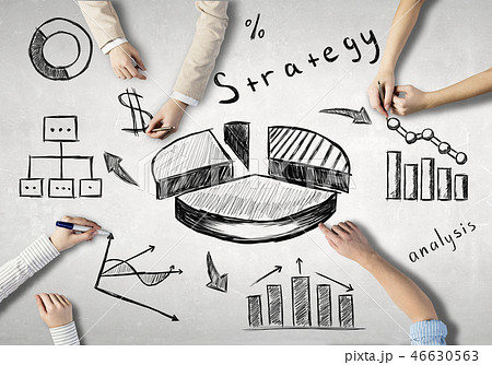 Businessteam working in collaboration Businessteam working in collaboration 46630563