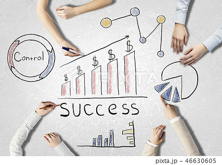 Businessteam working in collaboration 46630605
