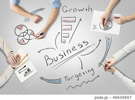 Businessteam working in collaboration Businessteam working in collaboration 46630607