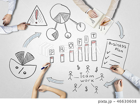 Businessteam working in collaboration 46630608