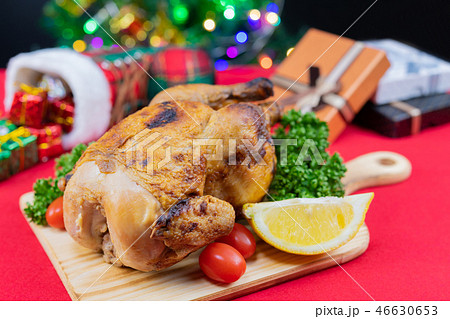 ローストチキン クリスマスチキン クリスマスイメージ 12月 ローストチキン クリスマスチキン クリスマスイメージ 12月 46630653