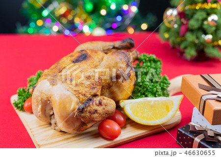 ローストチキン クリスマスチキン クリスマスイメージ 12月 ローストチキン クリスマスチキン クリスマスイメージ 12月 46630655