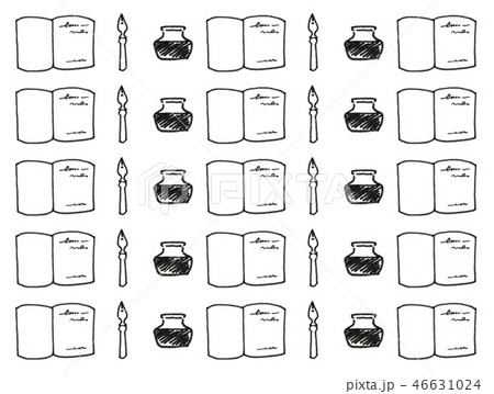 Study パターン 背景のイラスト素材